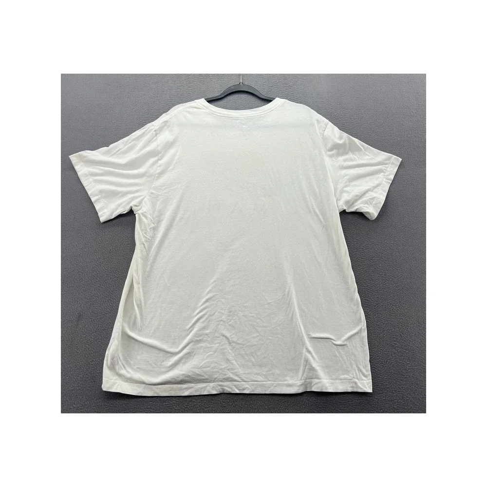 Jordan Jumpman Shirt Mens XXL White Graphic Tee Standard Fit Gold Logo Swoosh